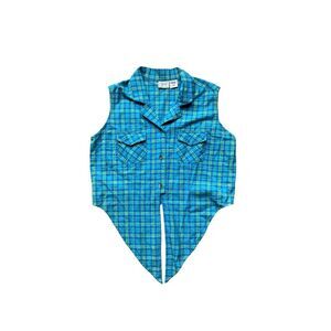 Roper Women's Plaid Sleeveless Button-Up Top Multicolor Size M